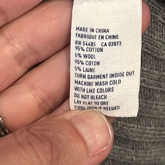 American Eagle Wool Blend Gray Cardigan Sweater Large - Picture 4 of 4